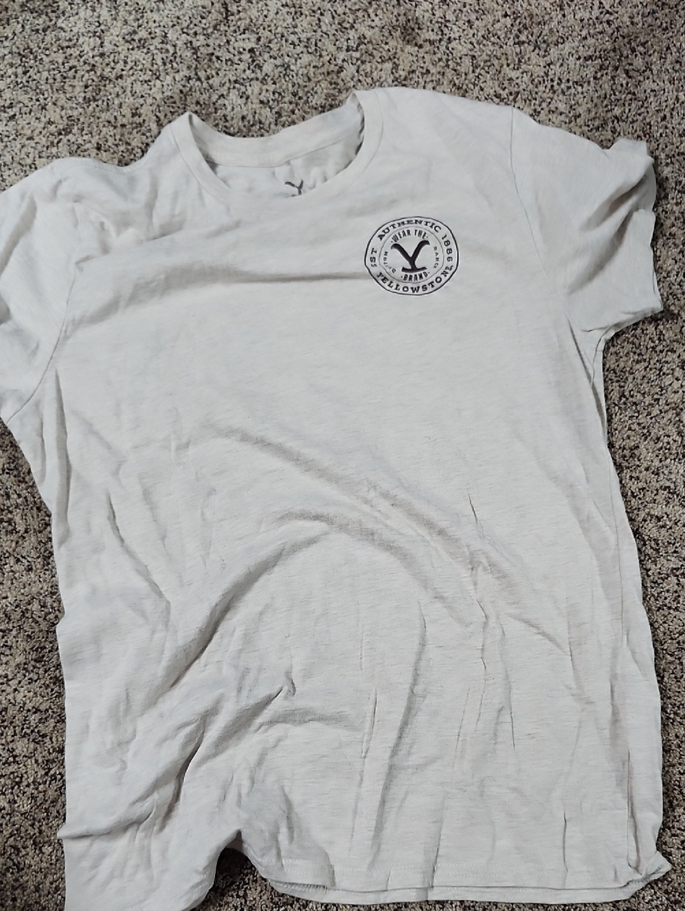 Men's White Crew Neck Short Sleeve T-Shirt with Chest Logo